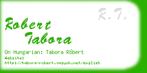 robert tabora business card